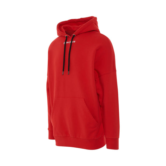 Classic Logo Oversize Hoodie in Red/Black