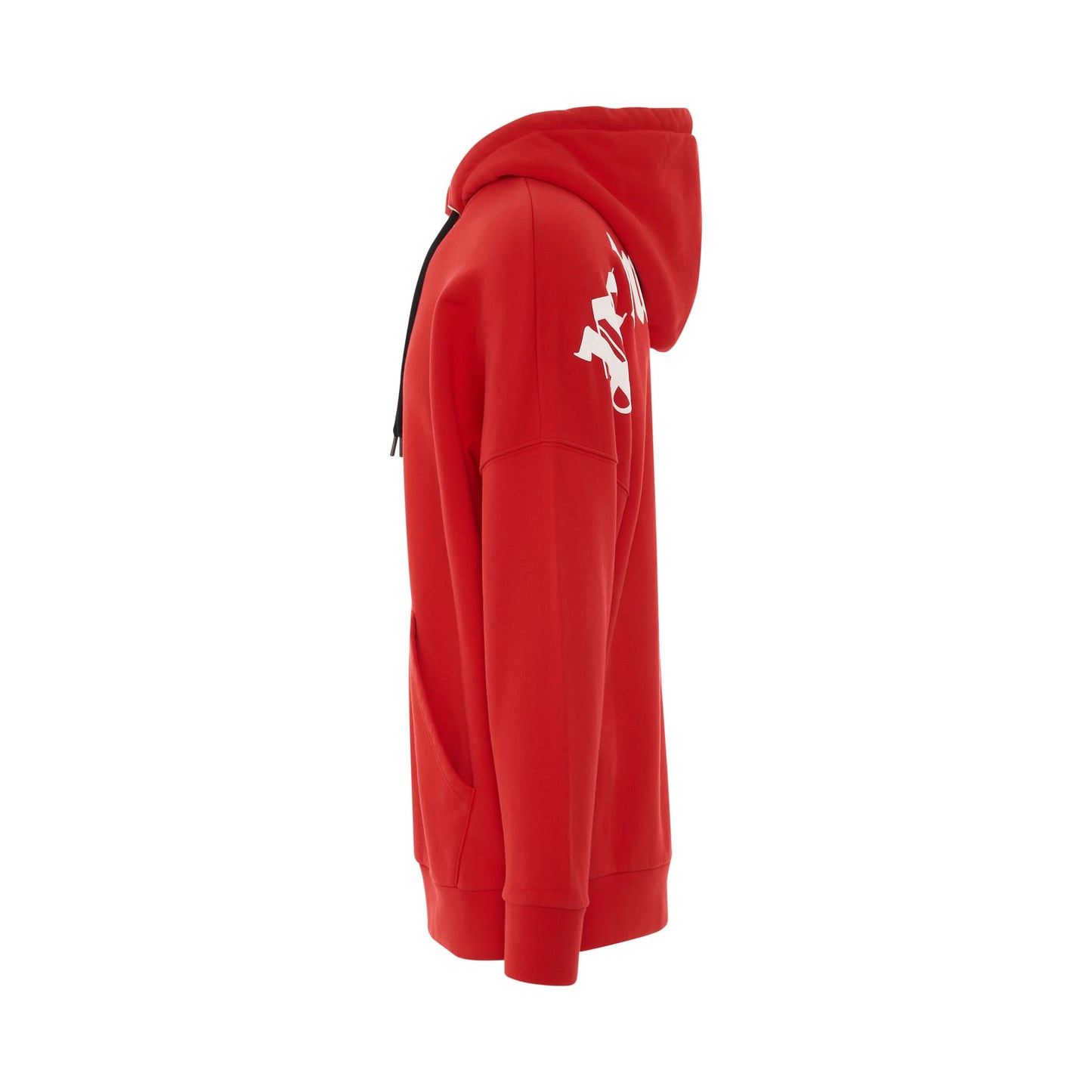 Classic Logo Oversize Hoodie in Red/Black