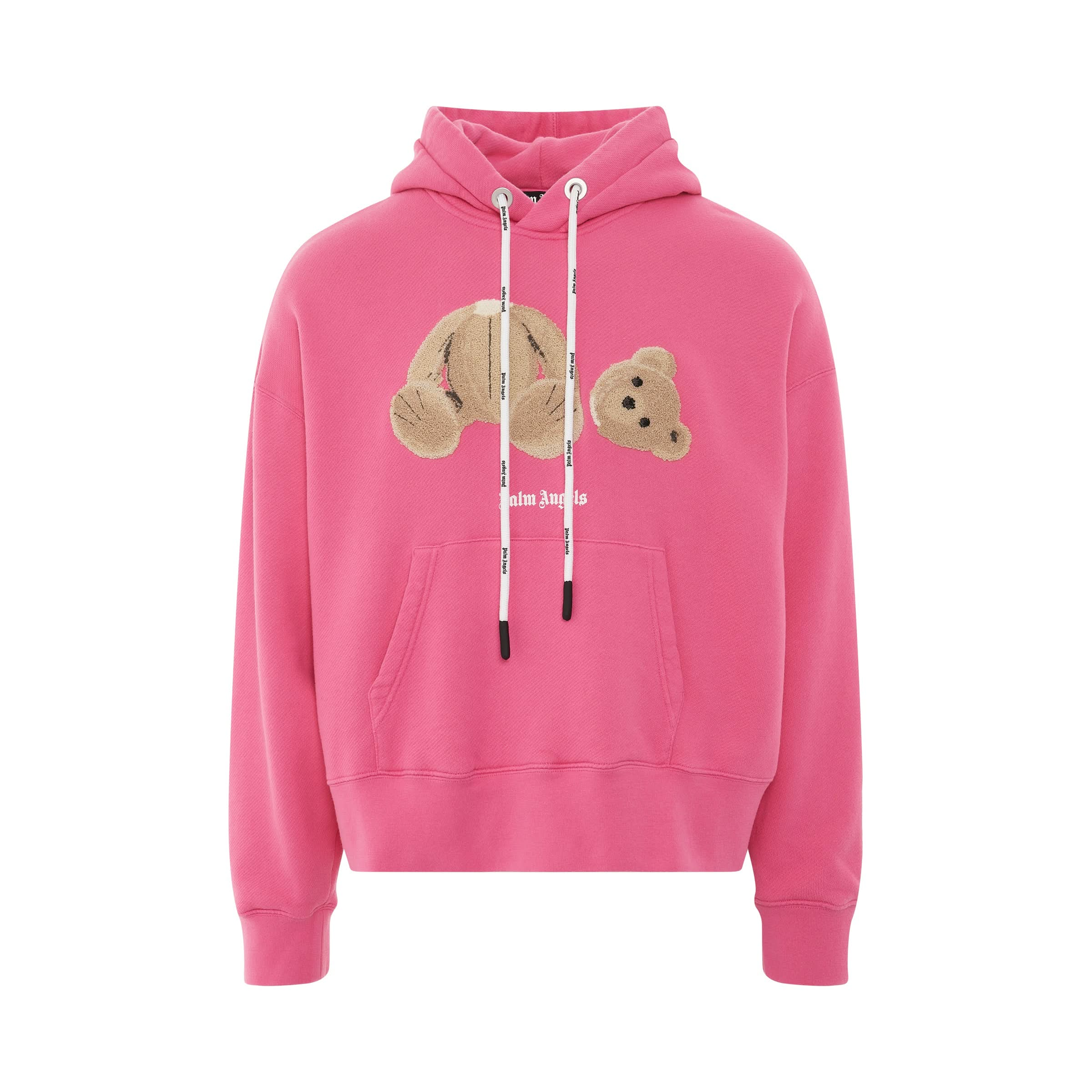 PA Bear Hoodie in Mock Fuchsia/Brown