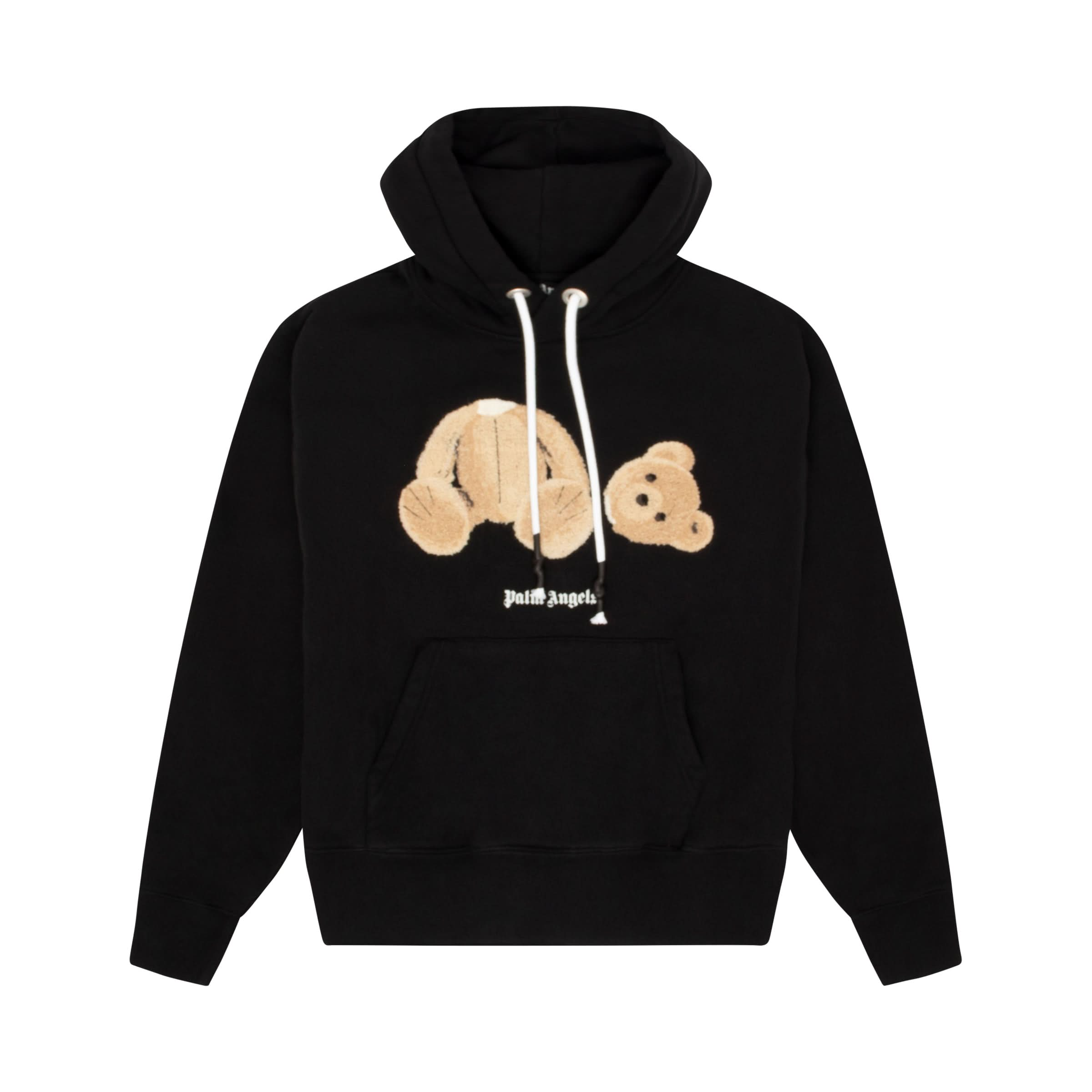 Bear Hoodie in Black/Brown