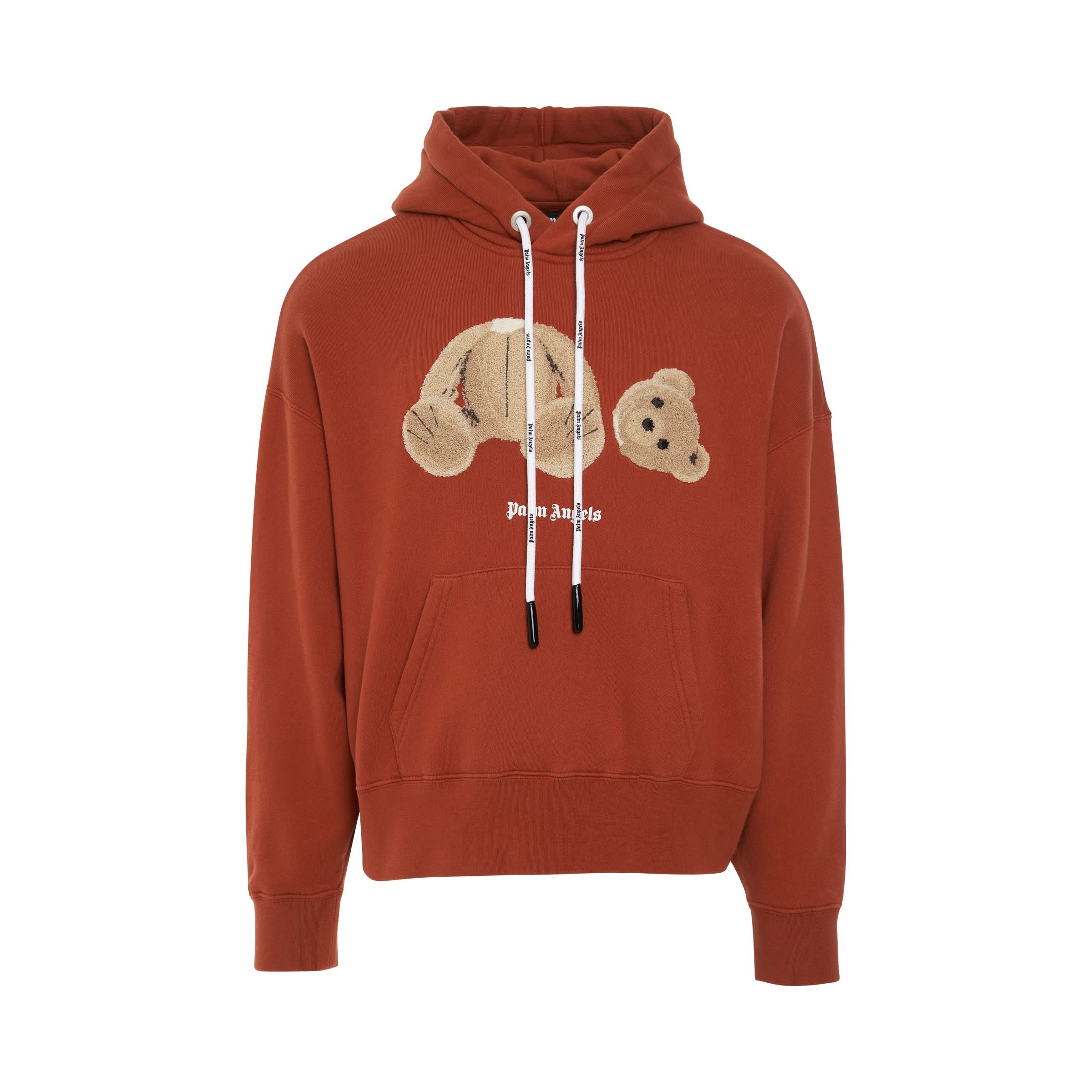 PA Bear Hoodie in Brick Red