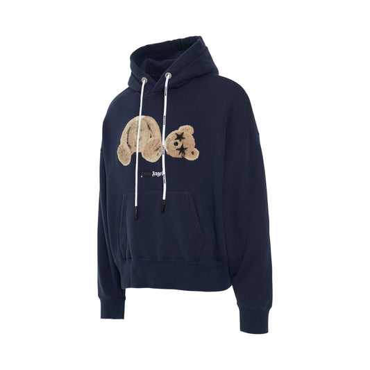 Spray PA Bear Hoodie in Navy Blue