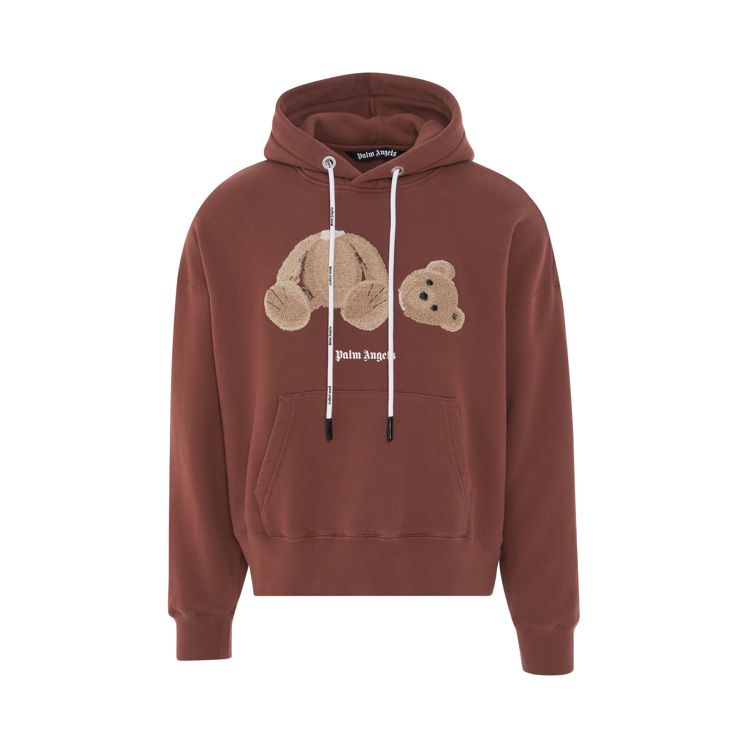 Bear Hoodie in Tan/Brown