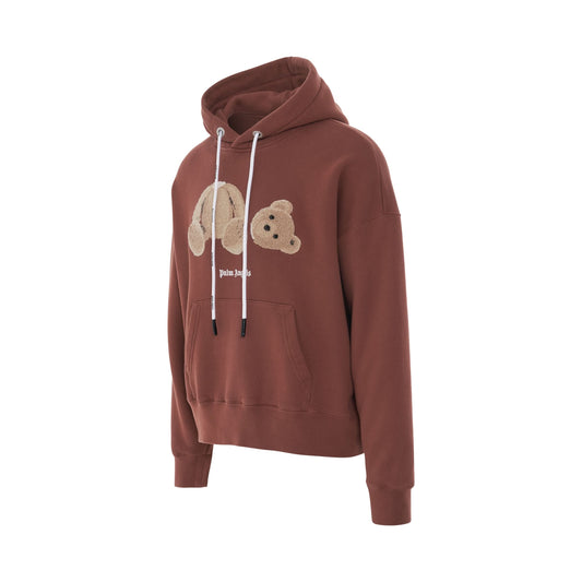 Bear Hoodie in Tan/Brown