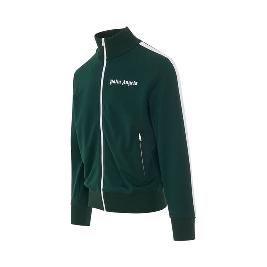 Classic Track Jacket in Green/White