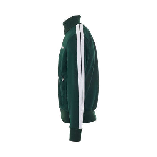 Classic Track Jacket in Green/White