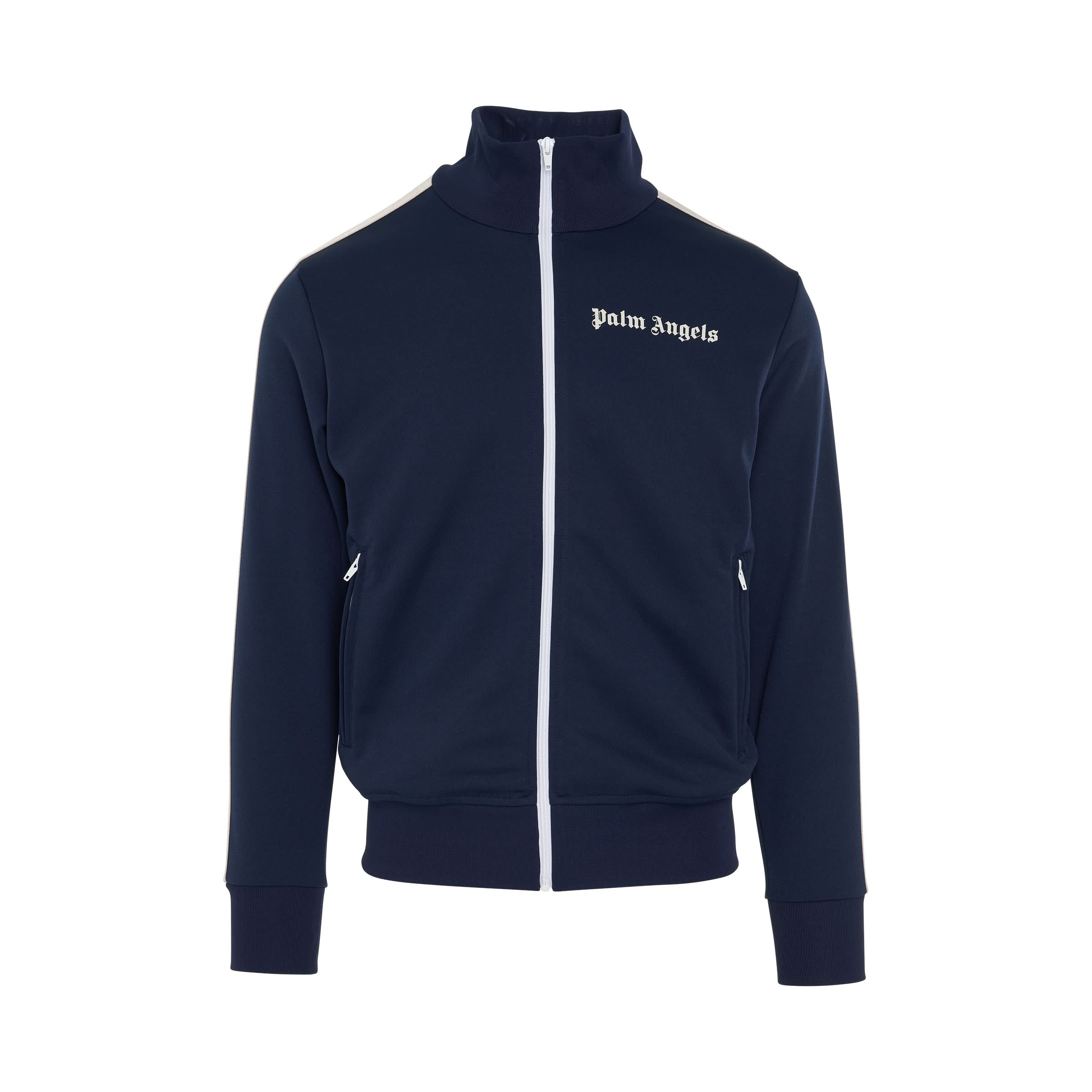 Classic Track Jacket in Navy Blue/White