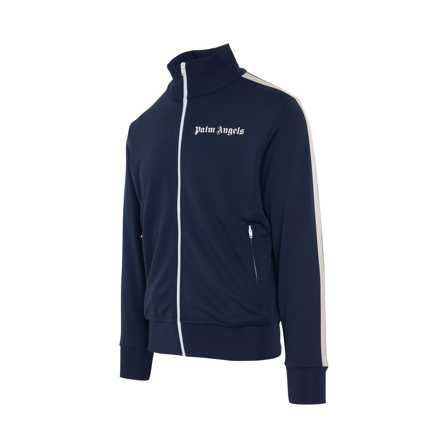 Classic Track Jacket in Navy Blue/White