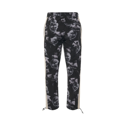 Skulls Print Aftersport Pants in Black/White