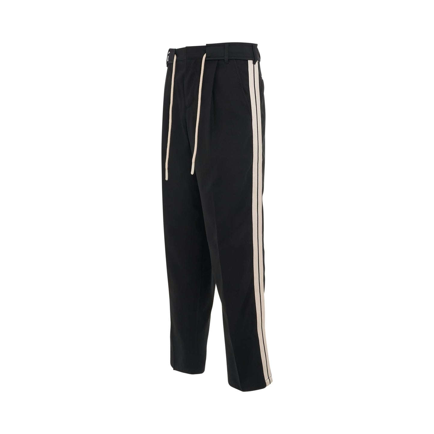 Track Belt Pants in Black