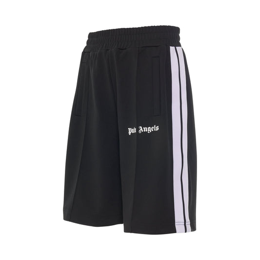 Classic Track Shorts in Black/White