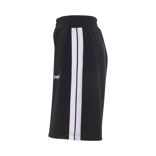 Classic Track Shorts in Black/White