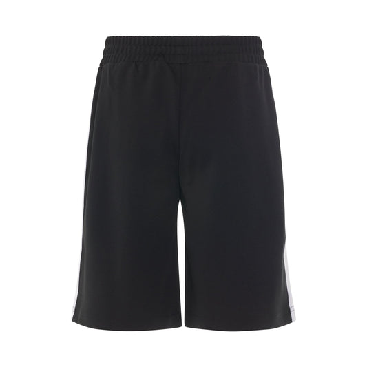 Classic Track Shorts in Black/White