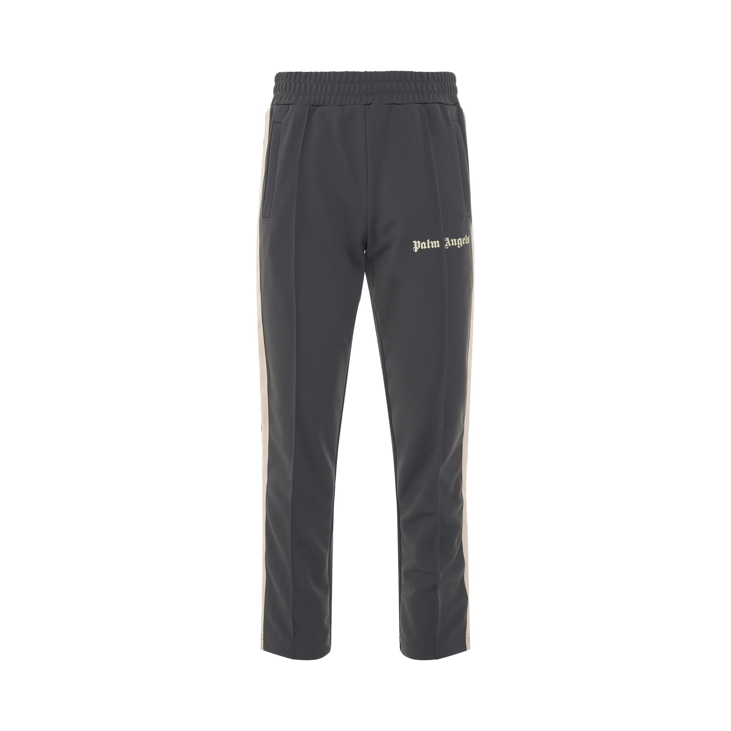 Classic Track Pants in Dark Grey/Off White