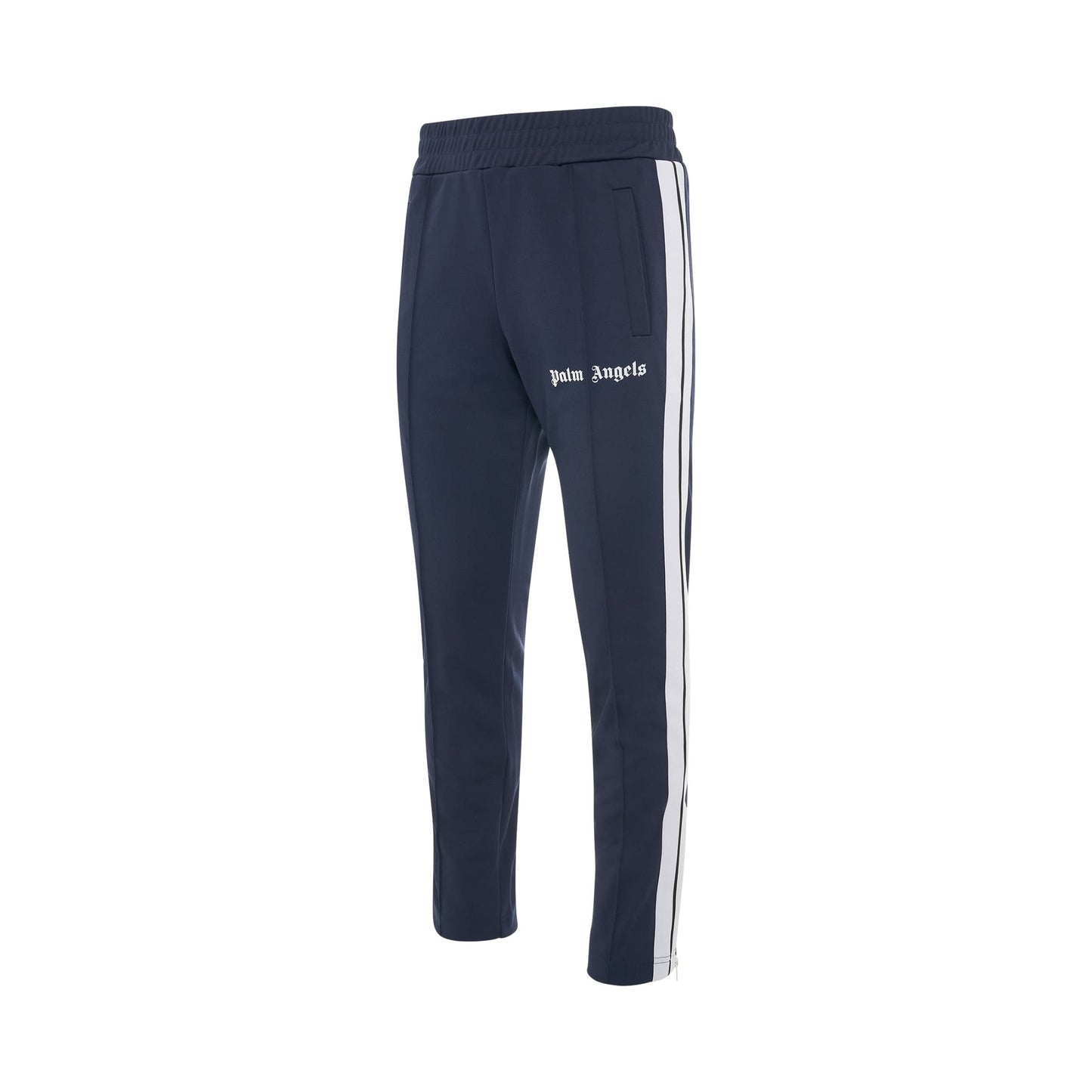 PA Slim Track Pants in Navy Blue/White