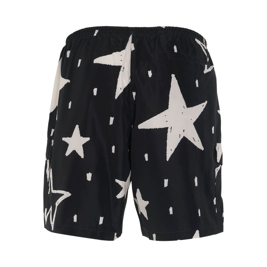 Night Sky Swim Shorts in Black