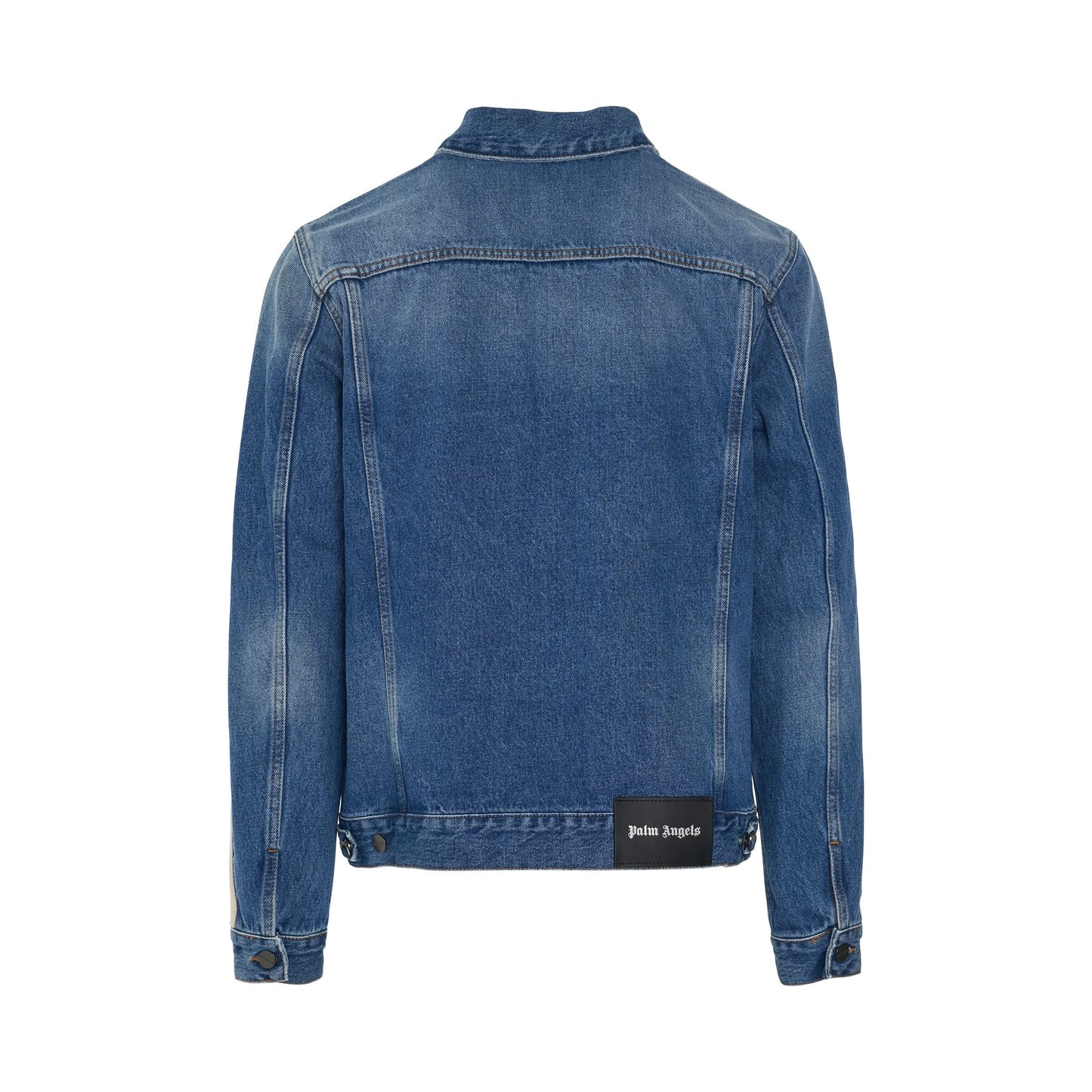 Indigo Track Denim Jacket in Light Blue