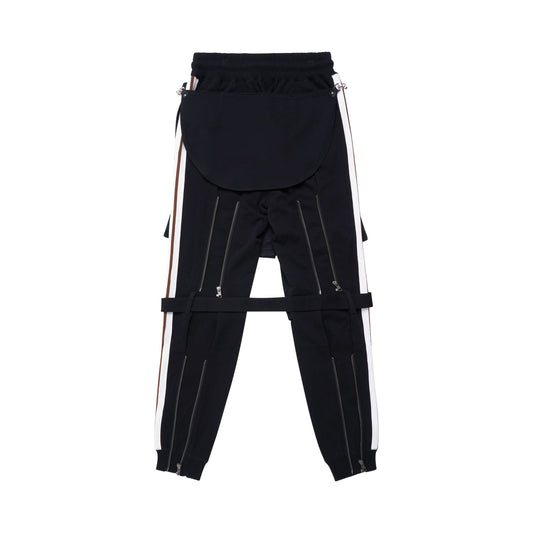 Bondage Sweatpants Contrasting Stripe in Black