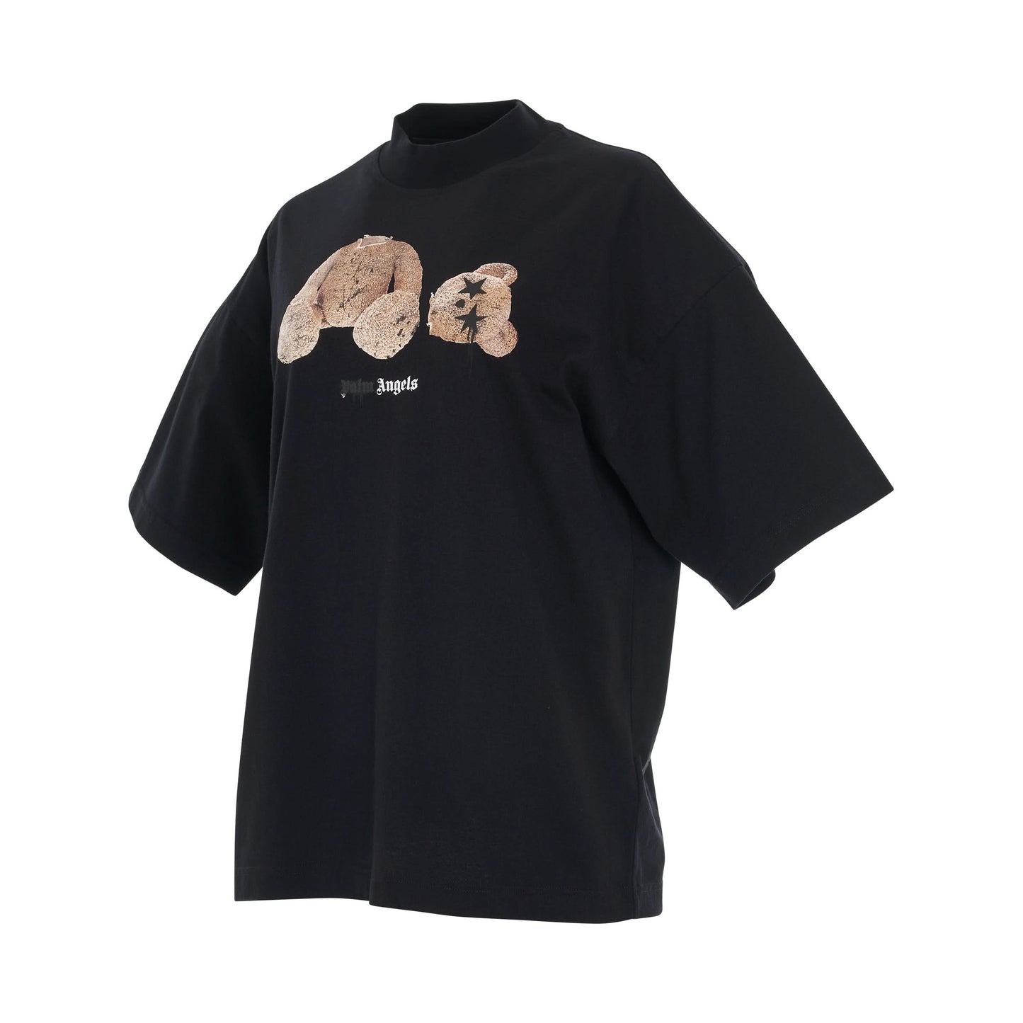 Sprayed PA Bear Loose T-Shirt in Black