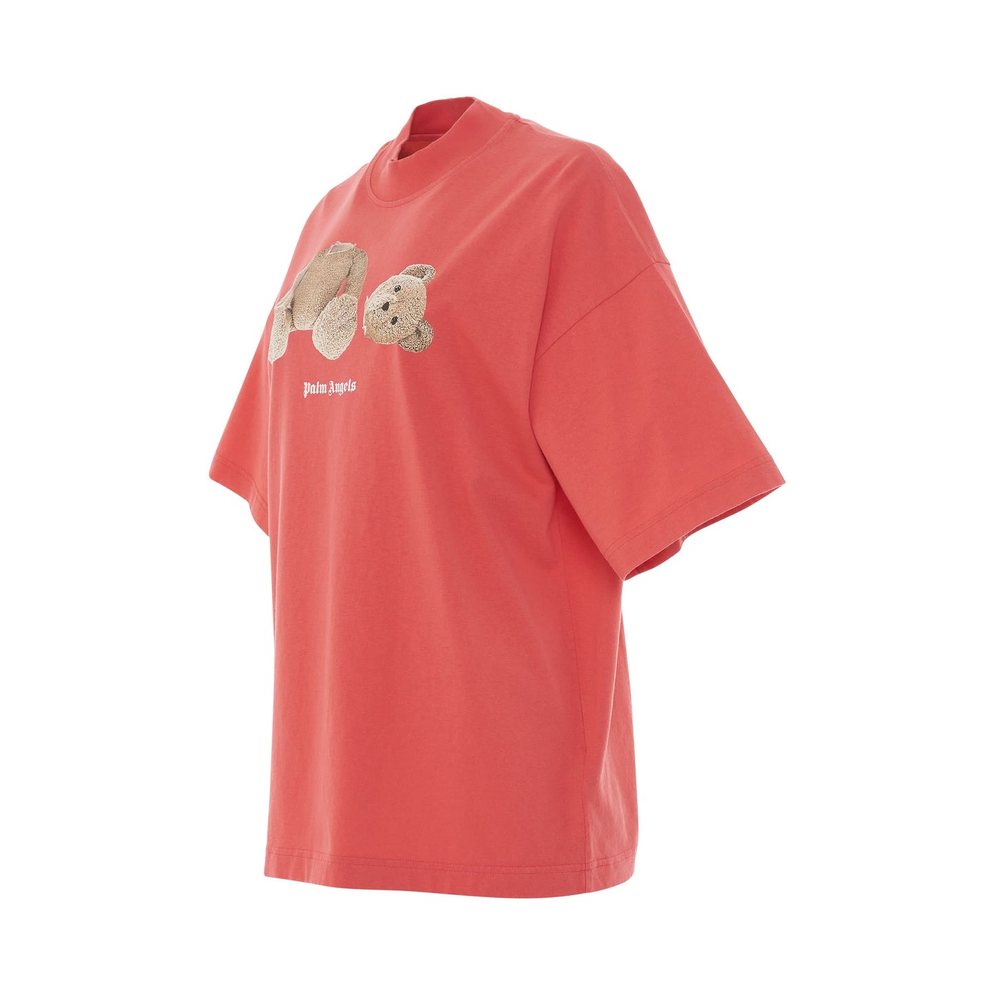 PA Bear Loose T-Shirt in Coral/Brown