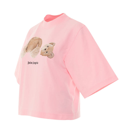 PA Bear Cropped T-Shirt in Almond Blossom