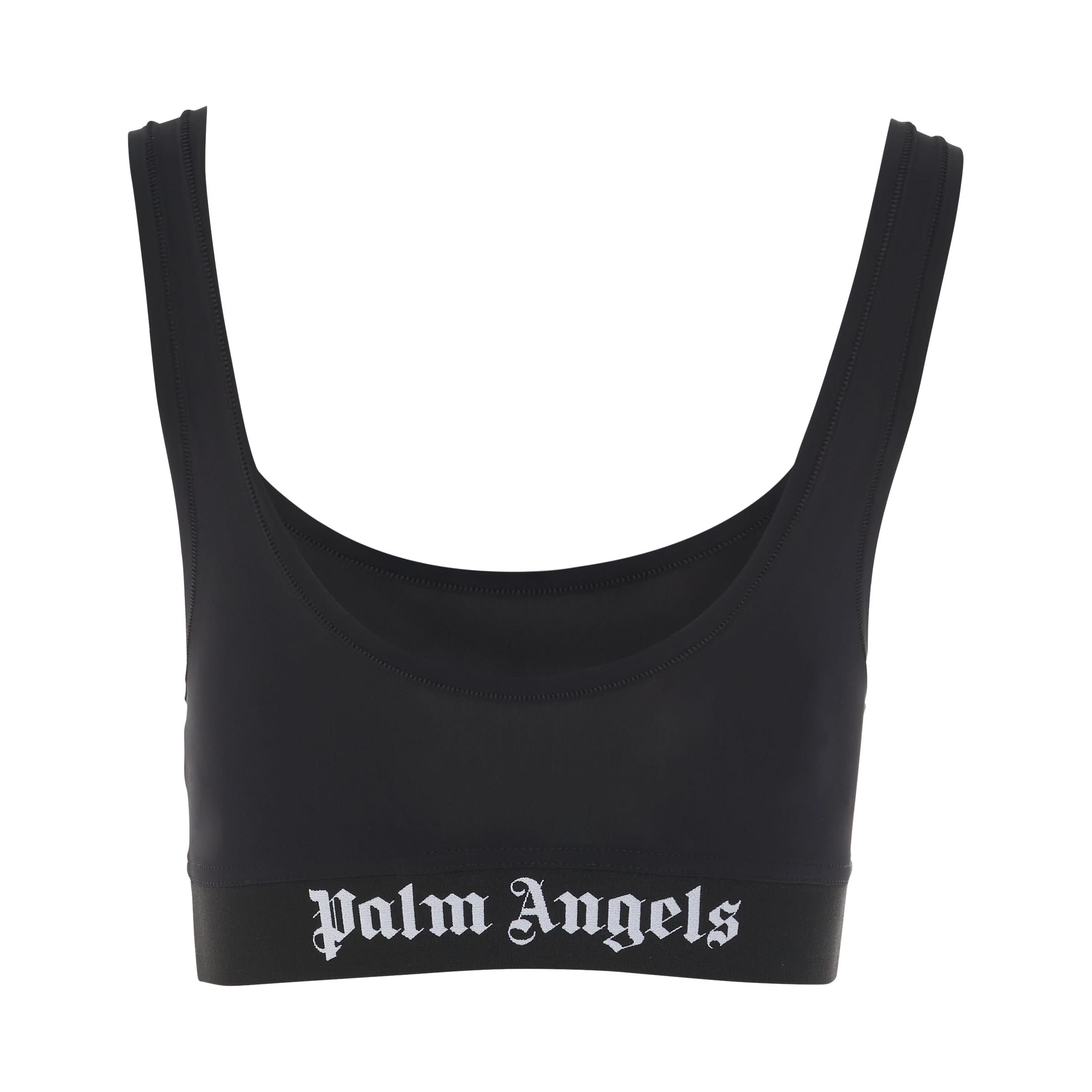 Classic Logo Sport Bra in Black