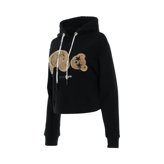 Sprayed PA Bear Hoodie in Black