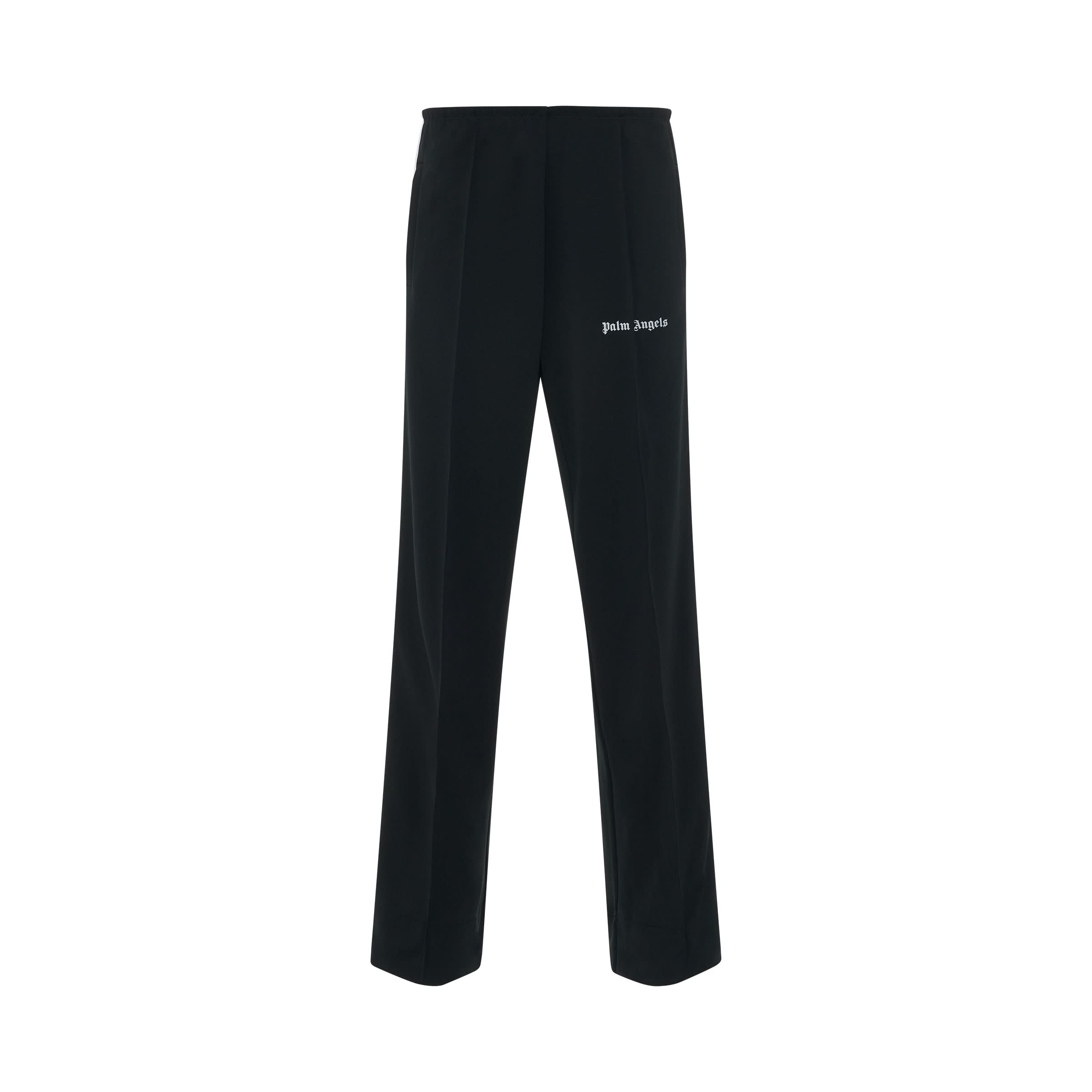 Loose Track Pants in Black/White