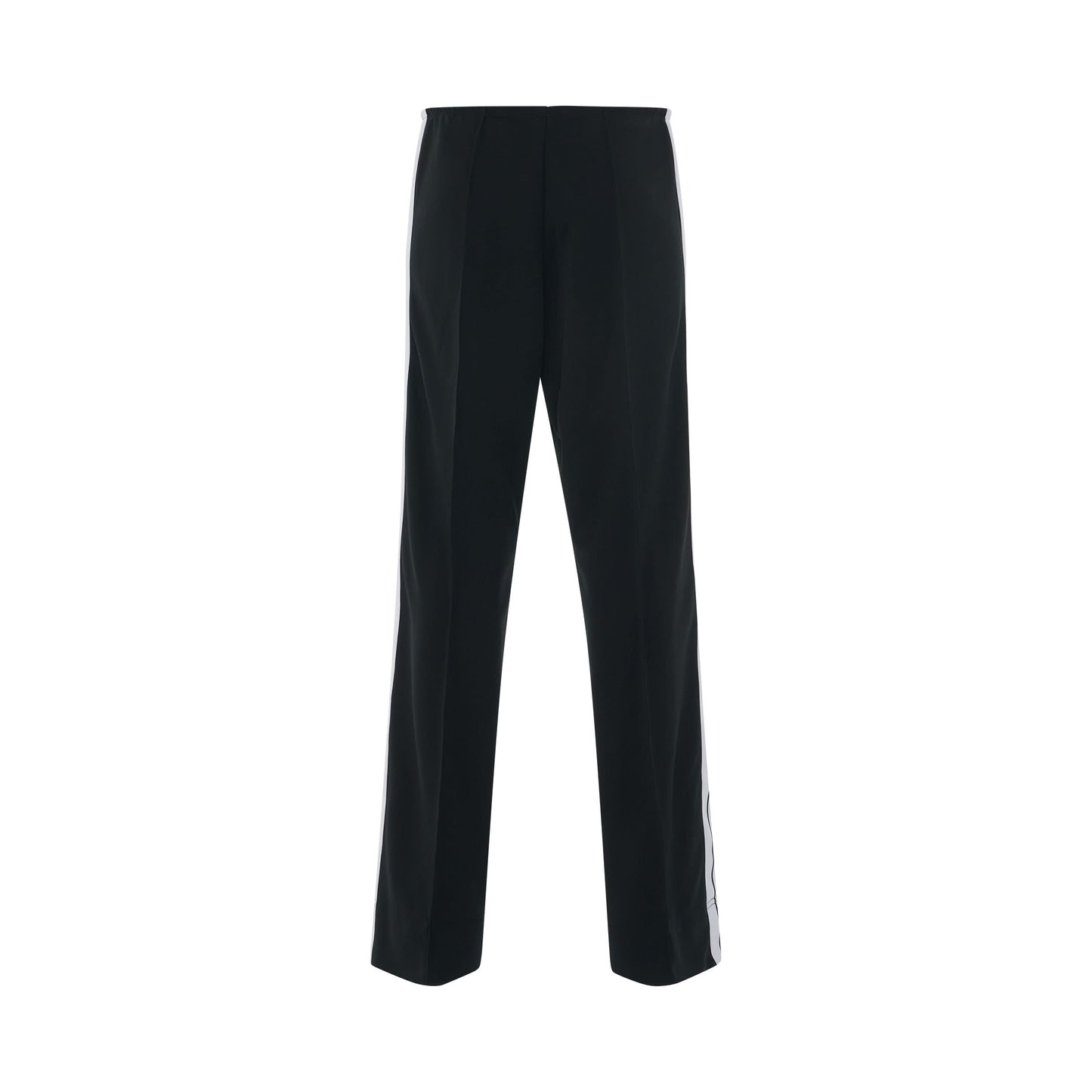 Loose Track Pants in Black/White