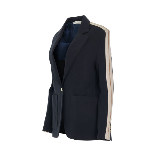 Milano Track Blazer in Navy Blue