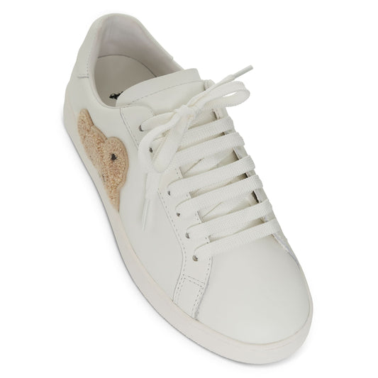 New Teddy Bear Tennis Sneaker in White