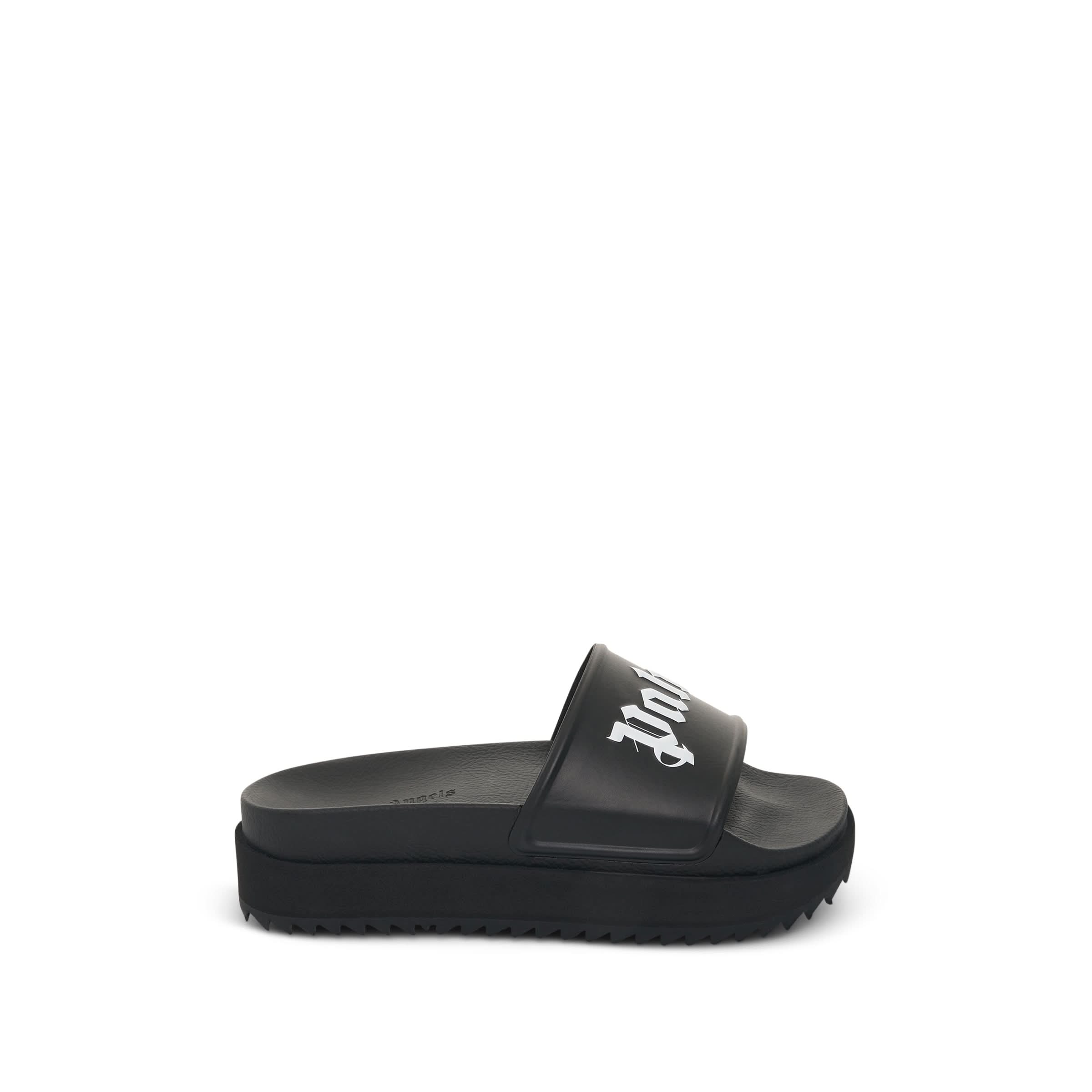 Platform Slide in Black/White