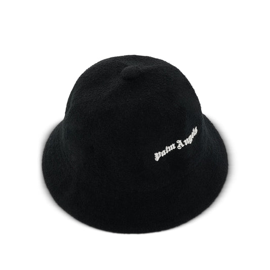 Boucle Bucket Hat in Black