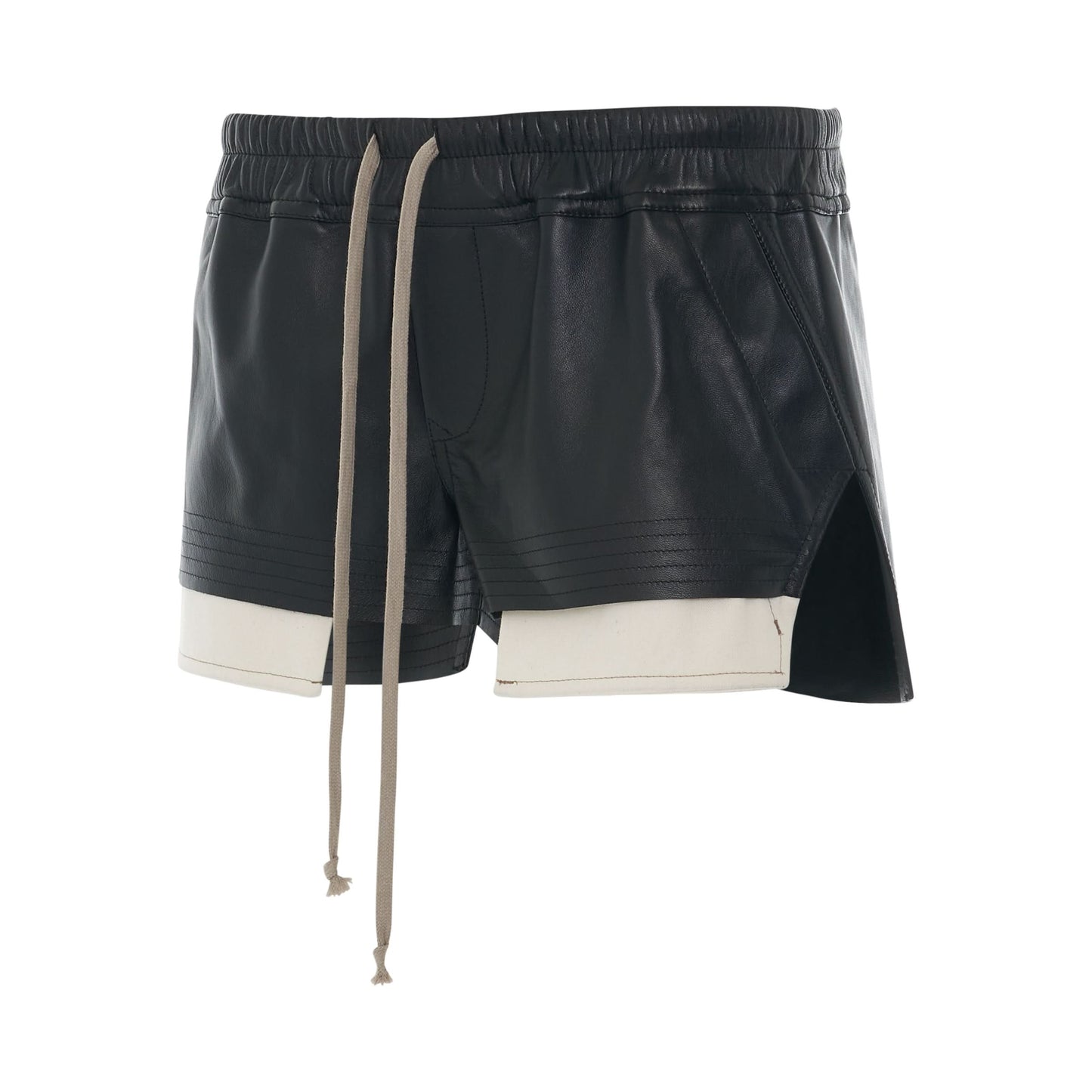 Pelle Leather Boxer Shorts in Black