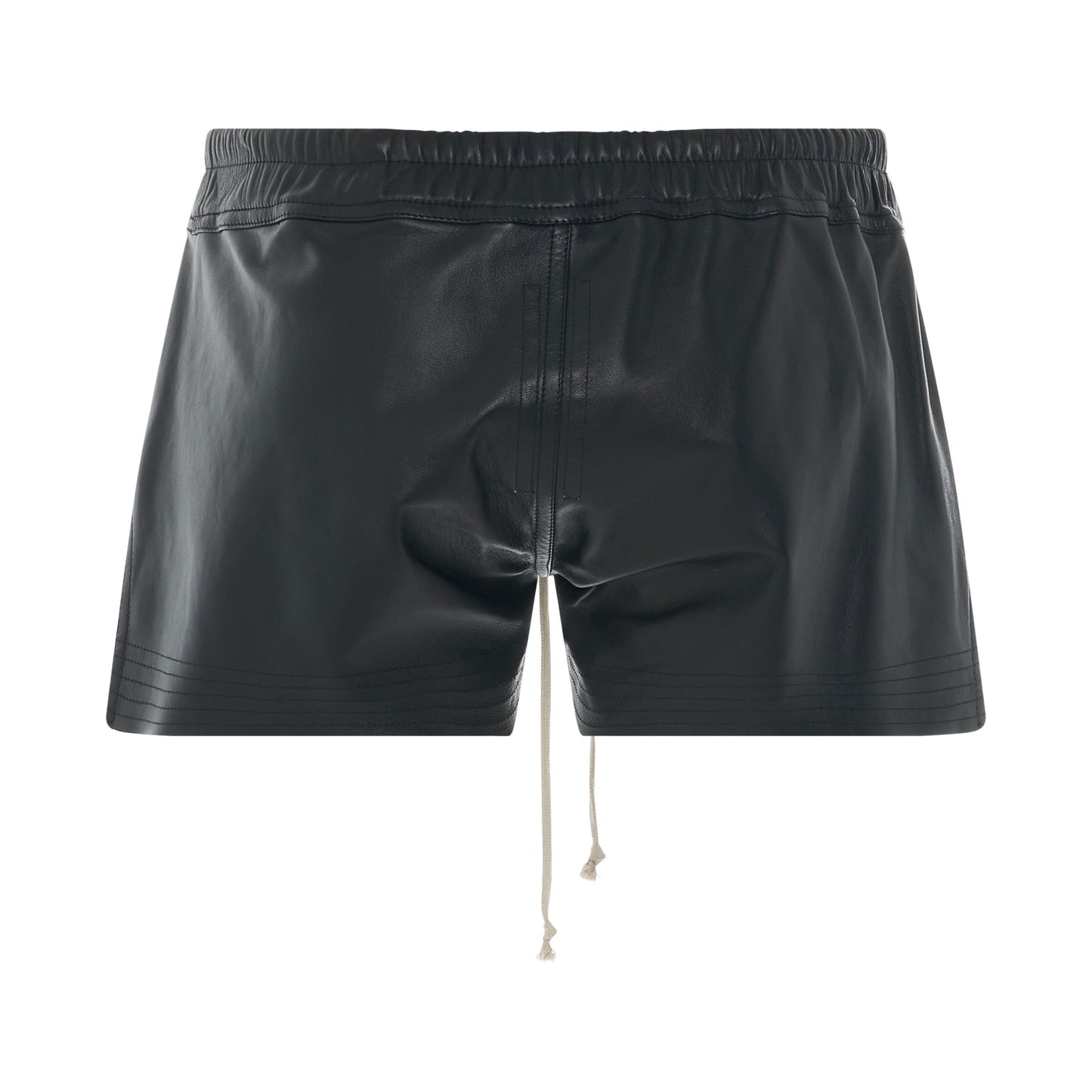 Pelle Leather Boxer Shorts in Black