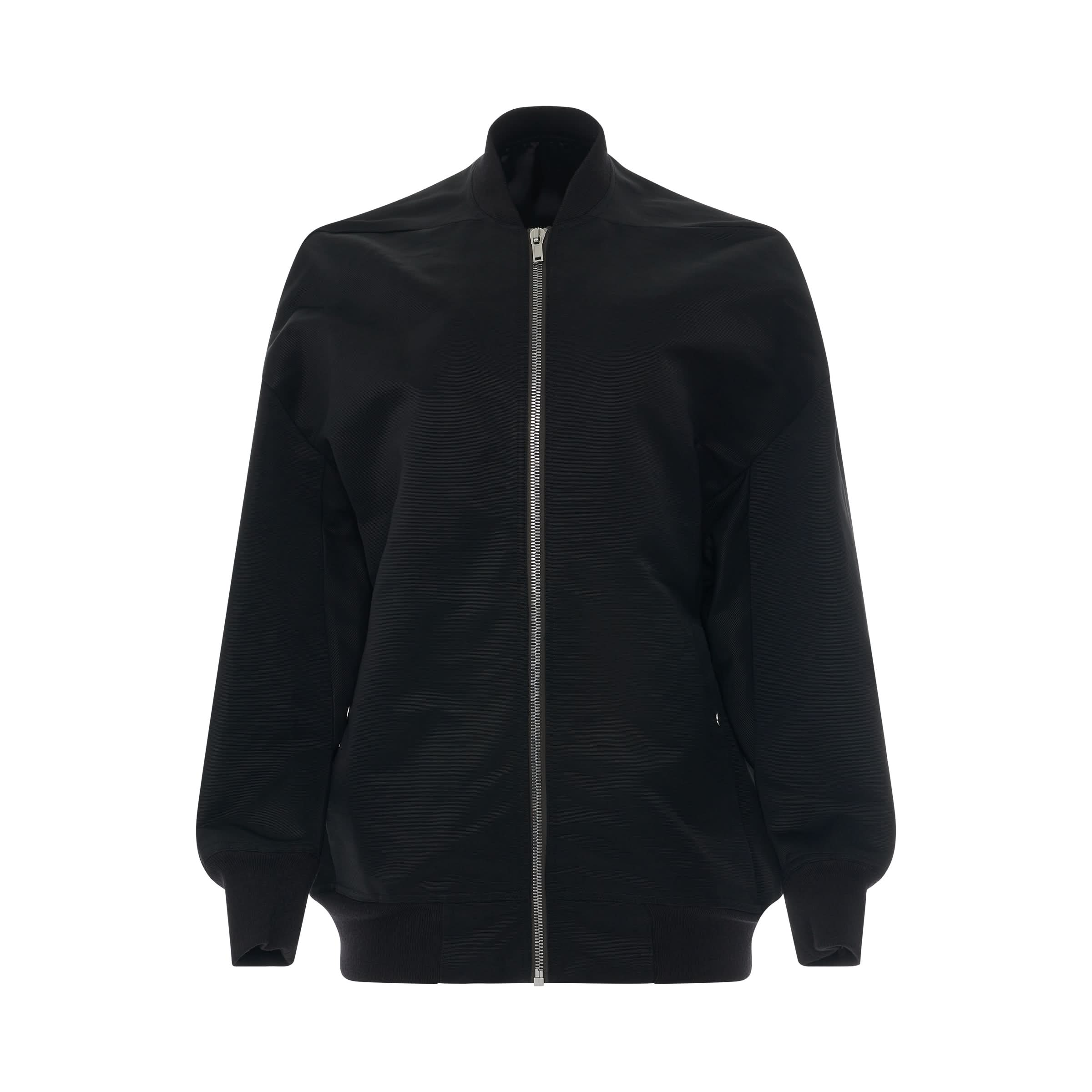 Jumbo Peter Flight Bomber Jacket in Black