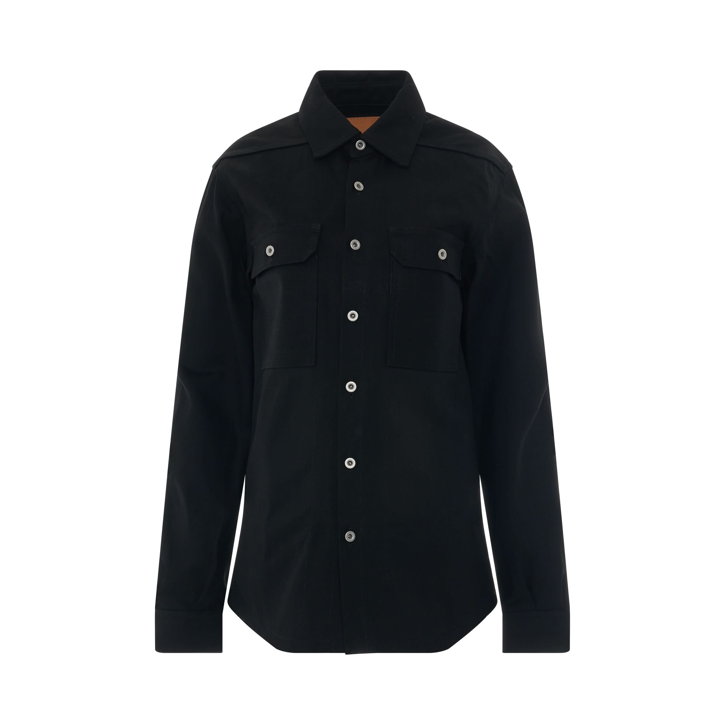 Giacca Denim Outershirt in Black