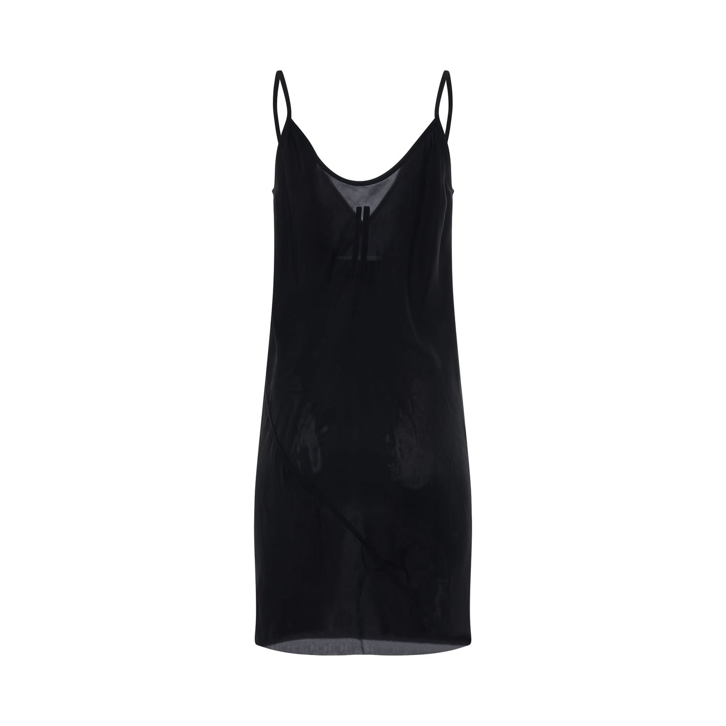 Cupro Slip Dress in Black