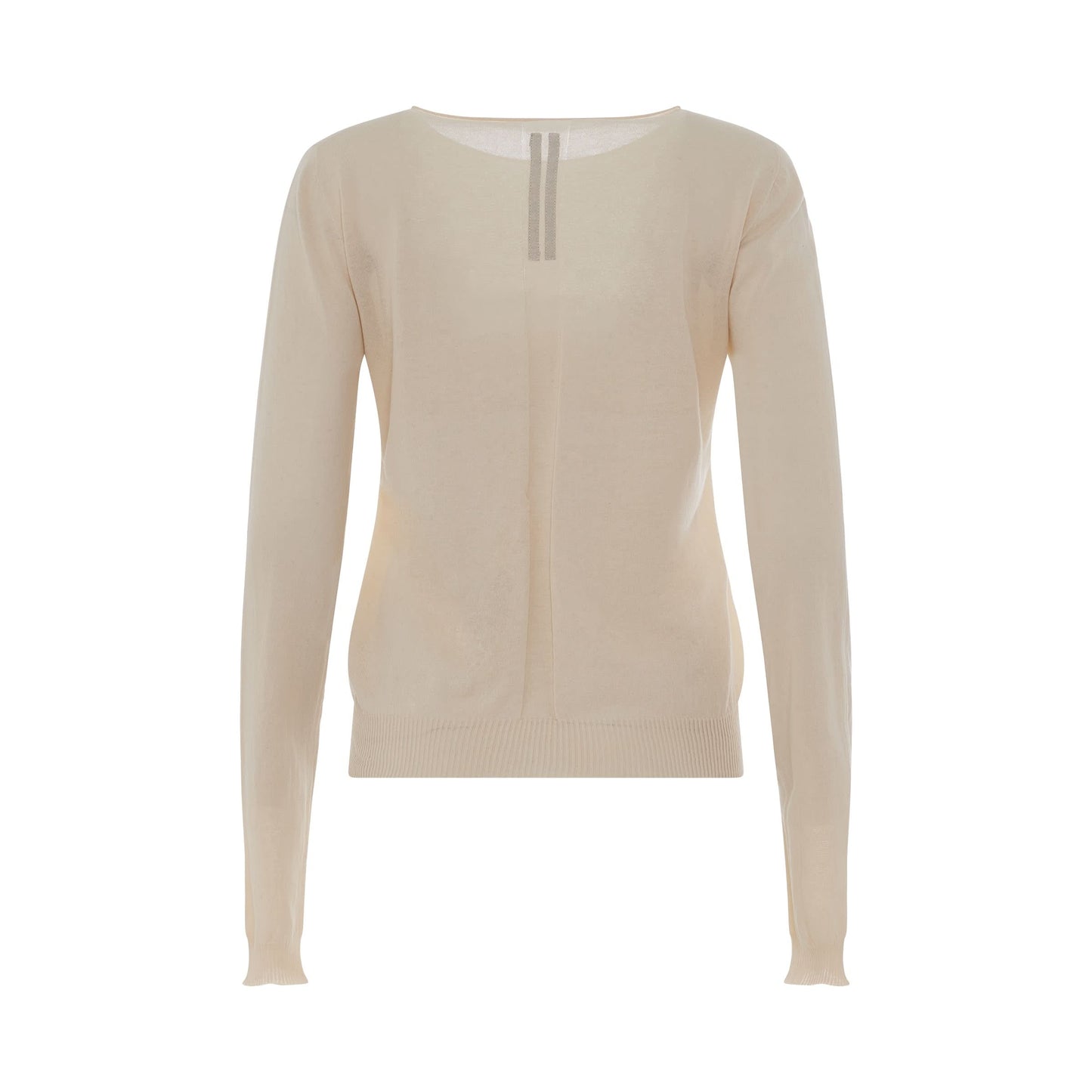 Biker Level Round Neck Sweater in Natural