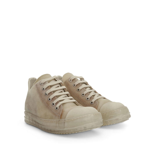 Low Leather Sneakers in Natural