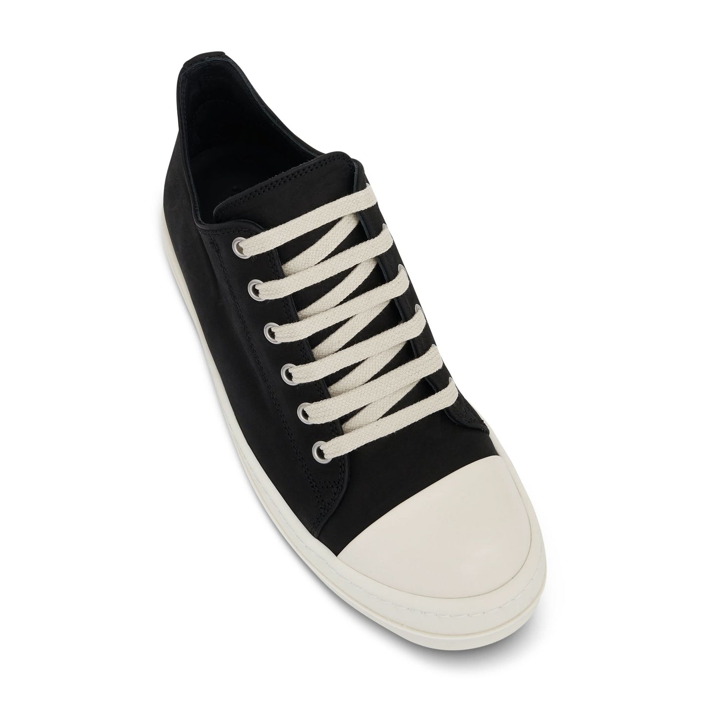 Low Greywolf Leather Sneakers in Black/Milk