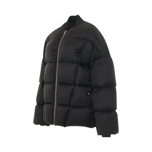 Flight Woven Down Jacket in Black