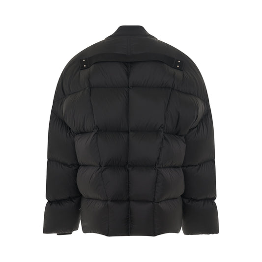 Flight Woven Down Jacket in Black