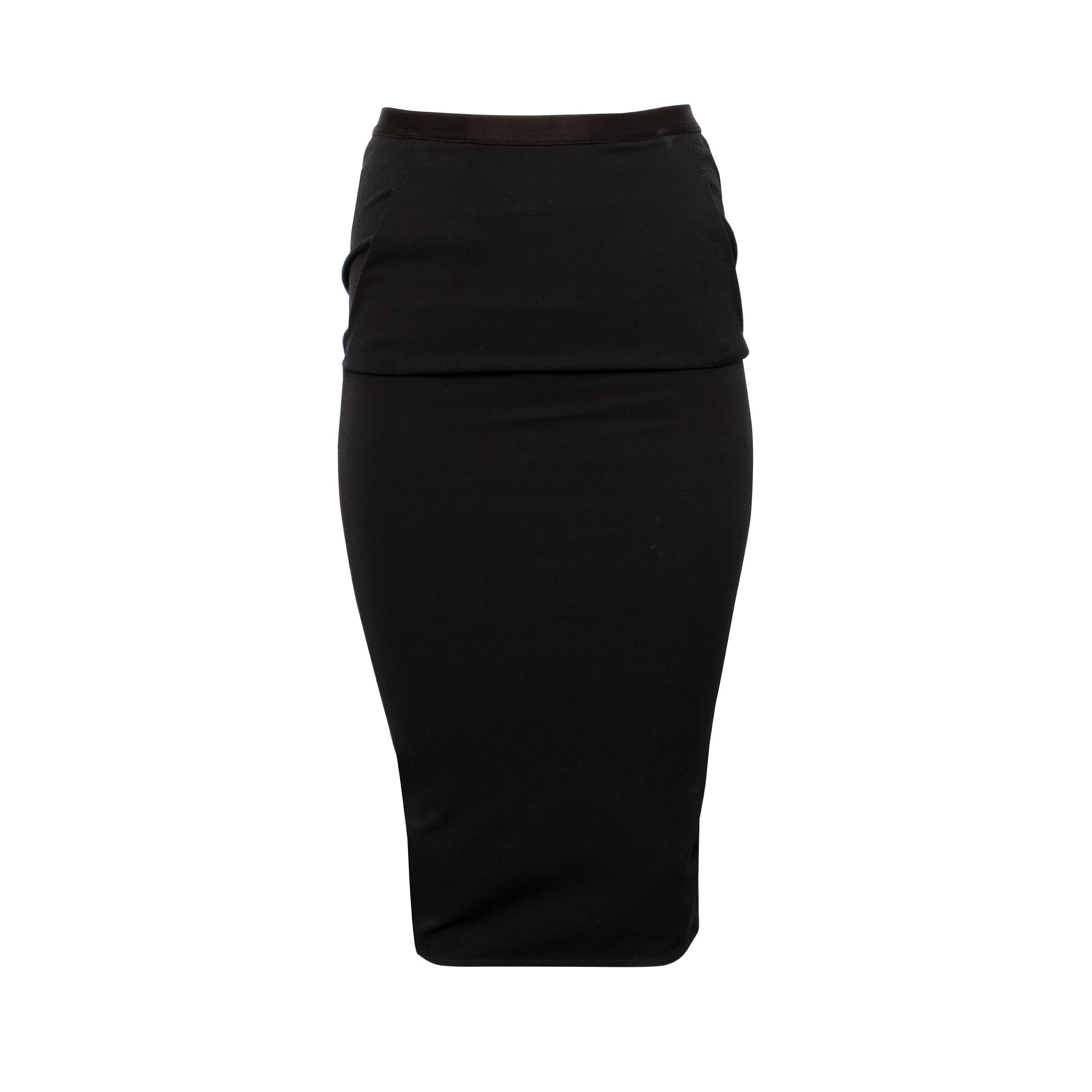 Pillar Short Skirt in Black