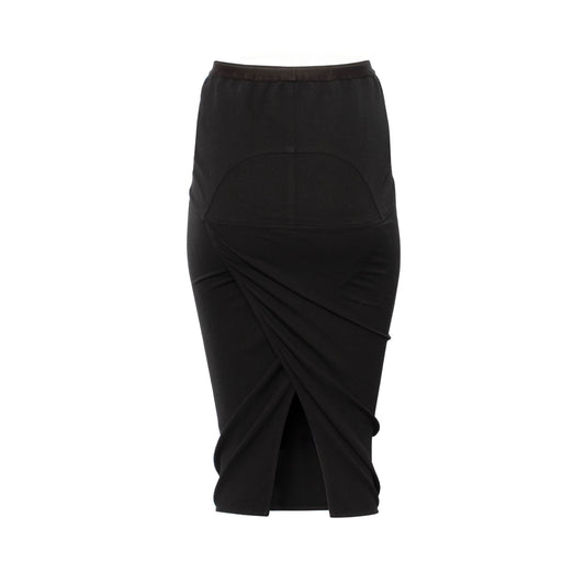 Pillar Short Skirt in Black