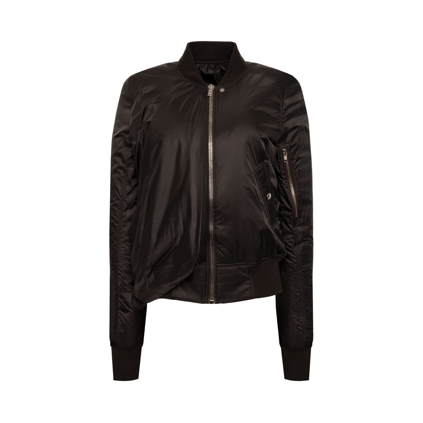 Padded Bomber Jacket in Black