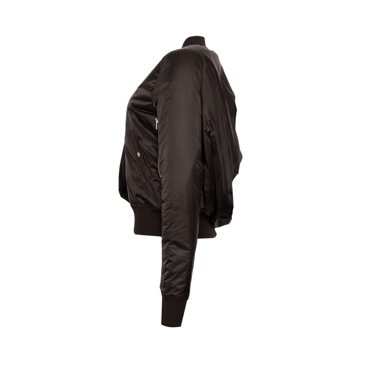 Padded Bomber Jacket in Black