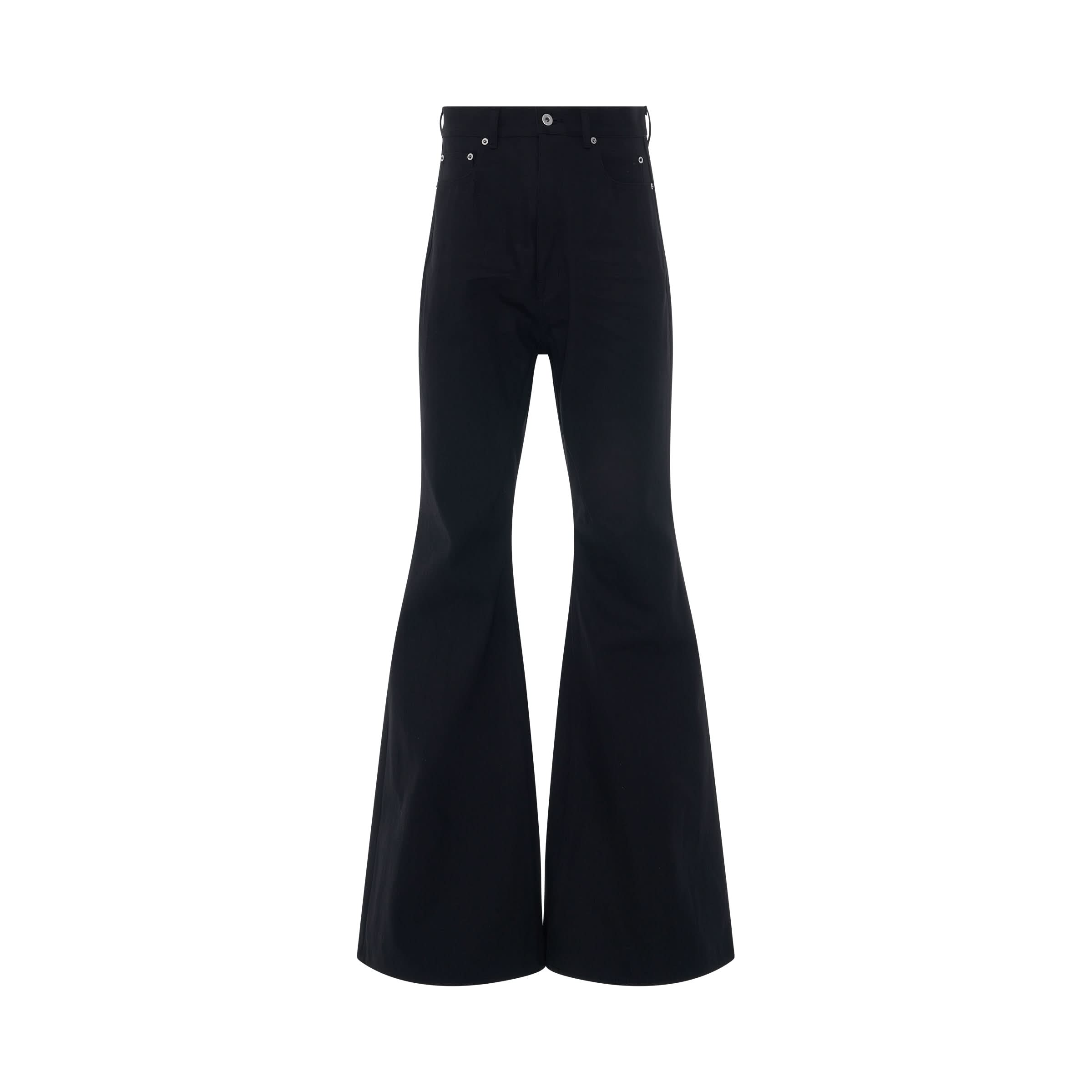 Bolan Bootcut Denim Pants in Black