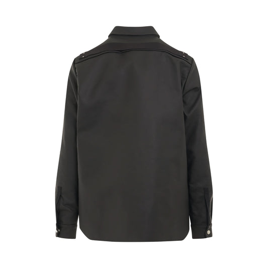 Strobe Woven Outershirt in Black/Natural