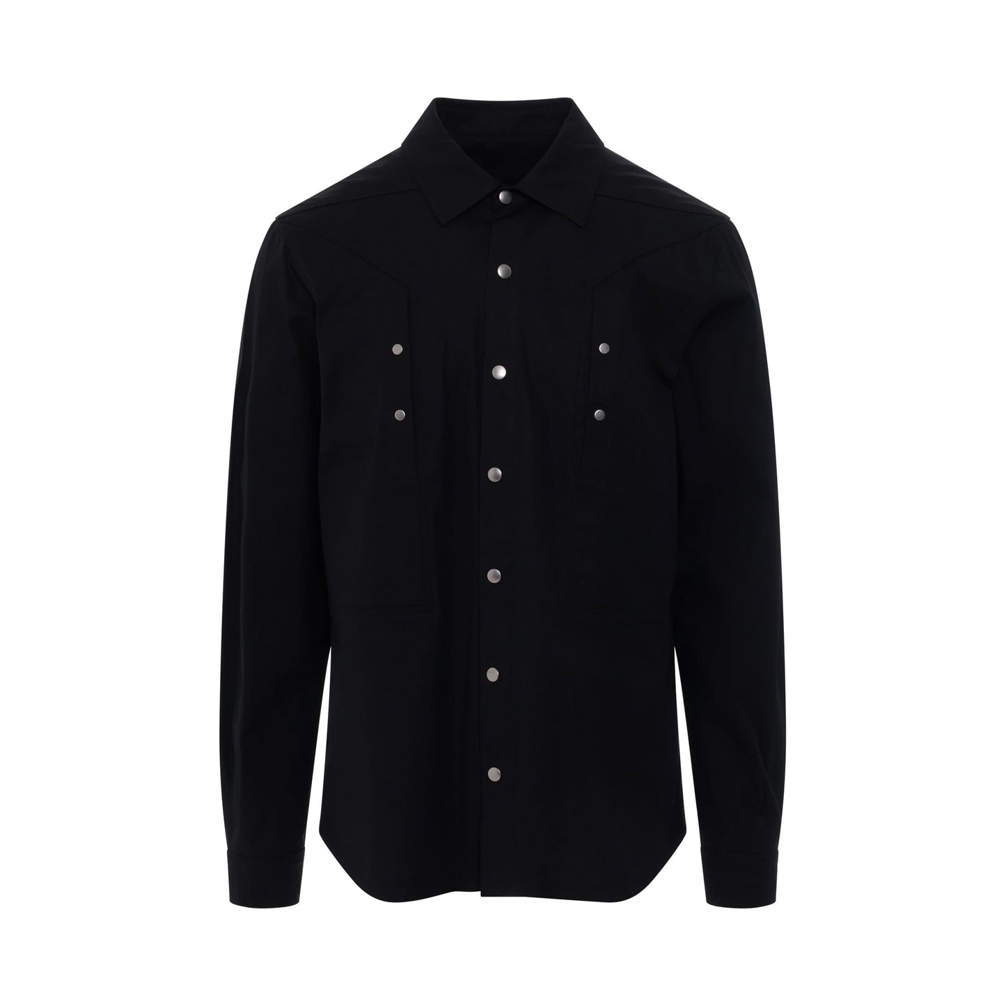 Woven Outer Shirt in Black